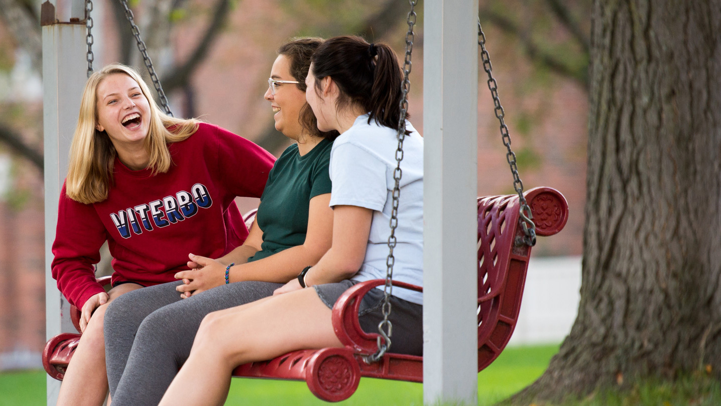 Viterbo Student Laughing