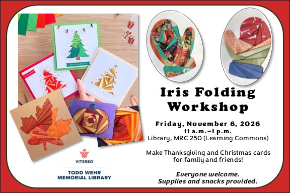 Iris folding workshop promo