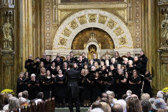 Choir performing