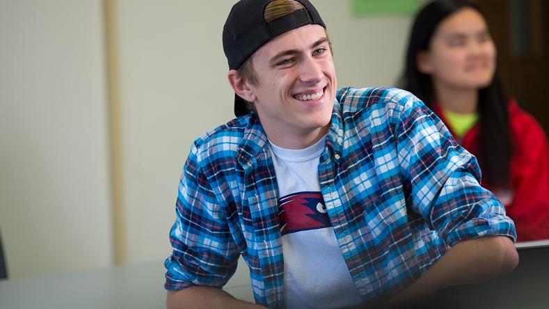 Student smiling