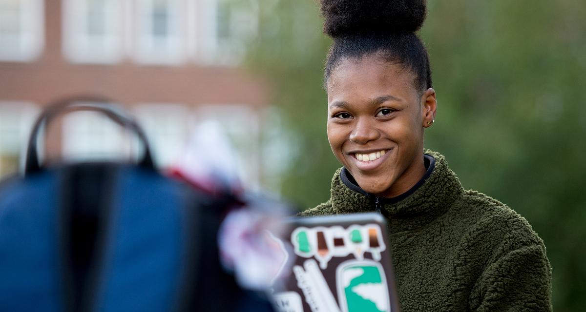 Student smiling 