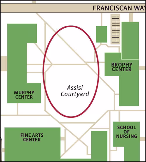 Assisi Courtyard Evacuation Area